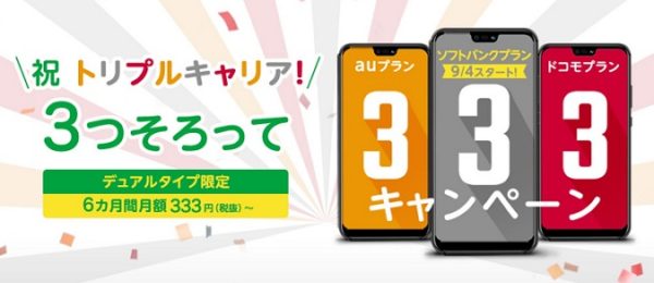 マイネオの333円キャンペーン