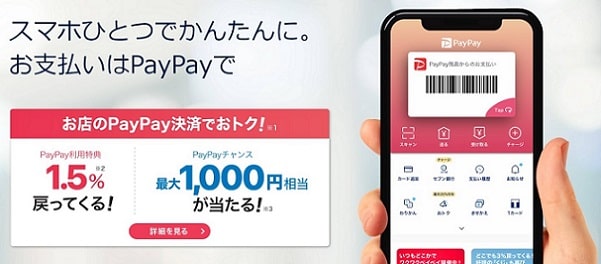 paypayの20%還元キャンペーン