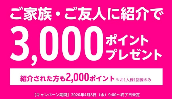 楽天モバイルの紹介キャンペーン